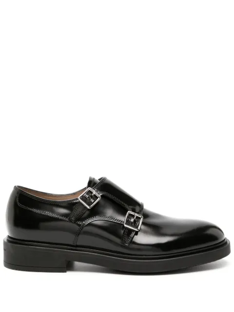 Gianvito Rossi Scott buckled leather shoes Black U2526020GOMSRA