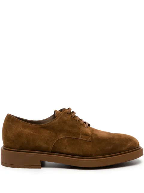 Gianvito Rossi William suede derby shoes Brown U2525020GOMSUE