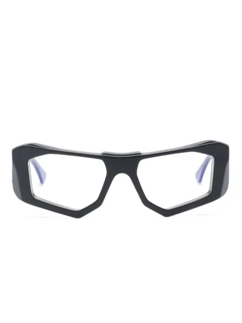 Kuboraum F6 rectangle-frame glasses Black F6