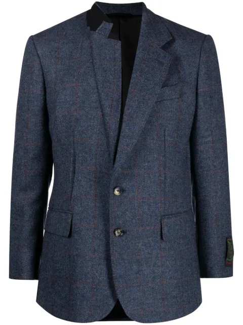 marina yee Darts asymmetric single-breasted blazer Blue DARTSJACK
