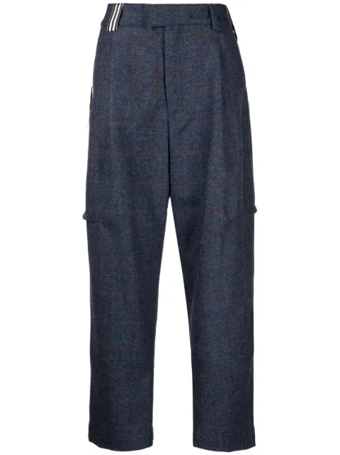 marina yee Jules wide-leg wool trousers Blue JULES