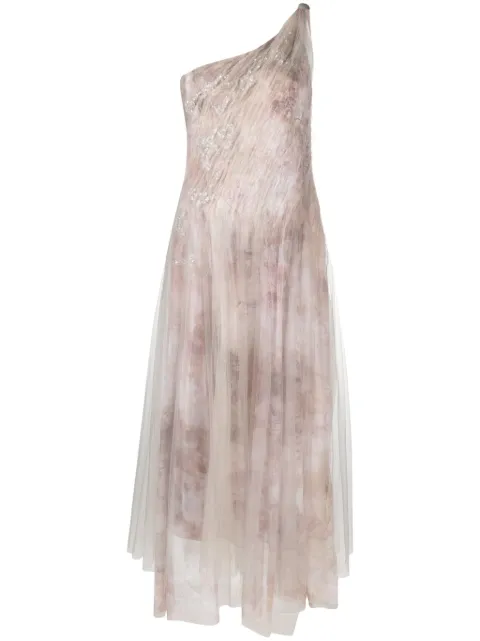 Ralph Lauren Collection Bristowe one-shoulder asymmetric dress Purple 290927404