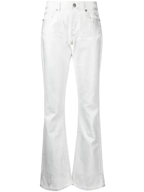 P.A.R.O.S.H. low-rise bootcut-leg jeans White CILIEGIOD232292