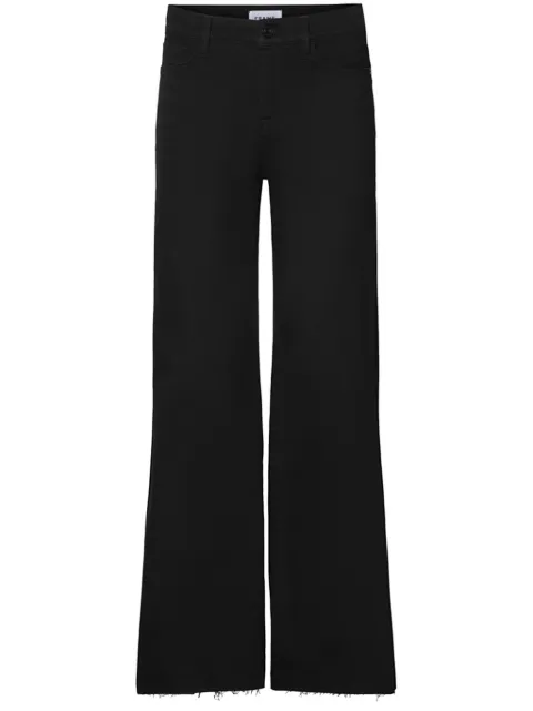 FRAME Le Palazzo high-rise wide-leg jeans Black LPPCRA208