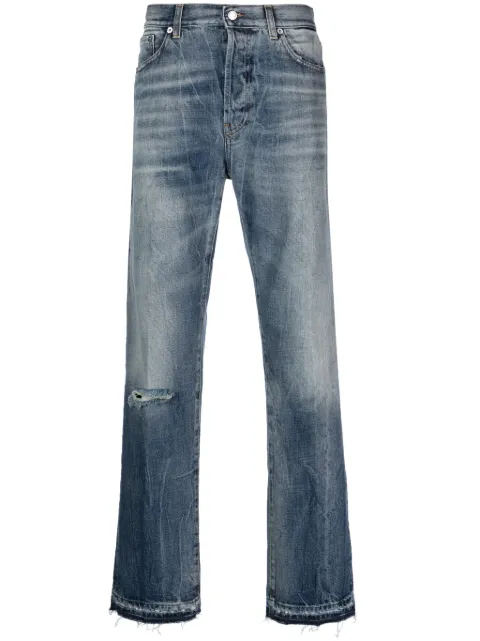 Department 5 stonewashed straight-leg trousers Blue UP5082DF0013