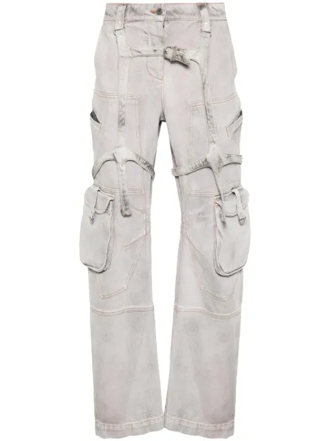 Off-White Laundry tapered cargo pants Purple OWYB018S24DEN001