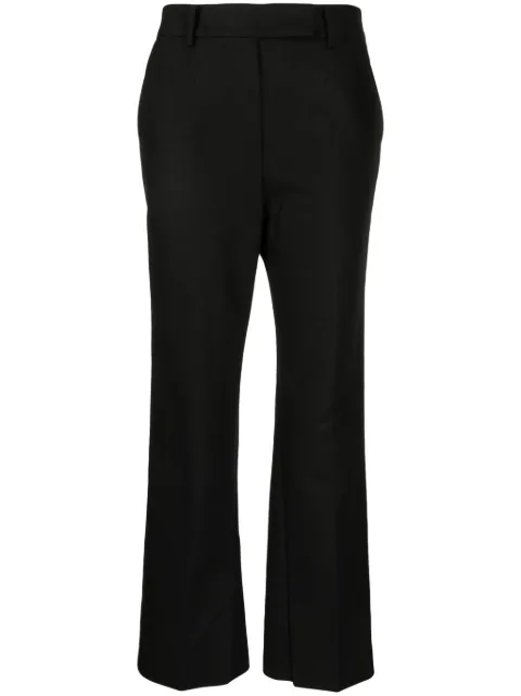 GOODIOUS straight-leg tailored trousers Black GDF23P06