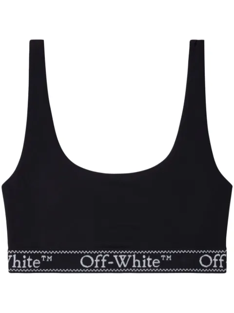 Off-White logo-underband crop top Black OWVO094S24JER0011001