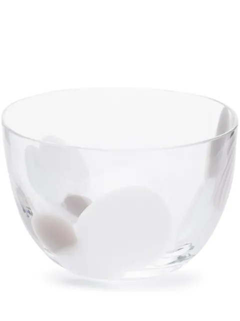 Carlo Moretti Le Diverse transparent glass bowl White 129R5