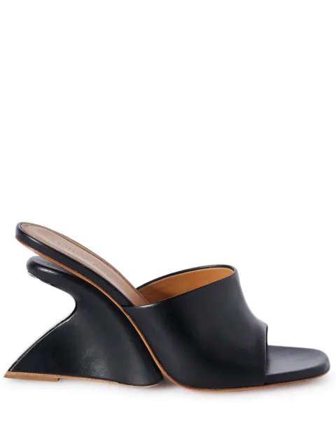 Off-White Jug wedge-heel leather sandals Black OWIJ042S24LEA0011010