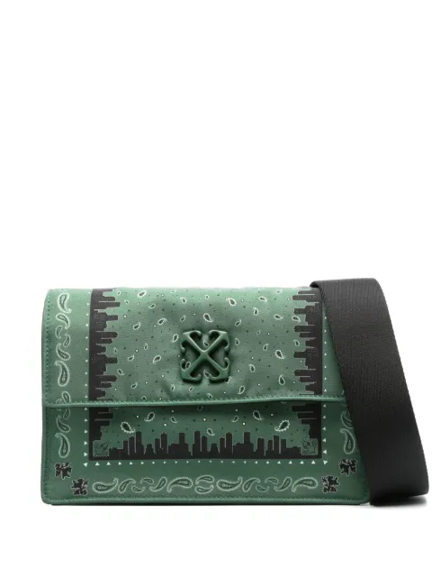 Off-White Jitney 1.4 messenger bag Green OMNN071S24FAB0015910
