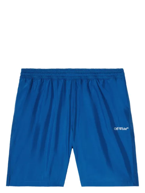 Off-White Arrows-print swim shorts Blue OMFD008S24FAB0014601