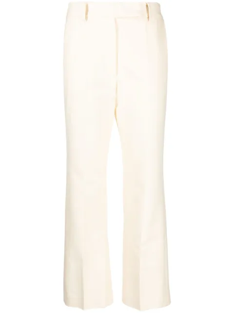 GOODIOUS straight-leg tailored trousers Neutrals GDF23P06