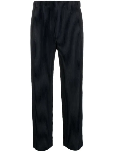 Homme Plissé Issey Miyake MC September plissé straight-leg trousers Blue HP47JF450