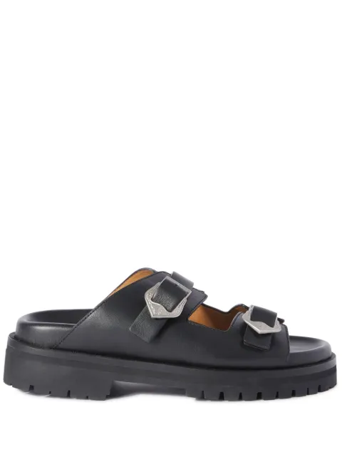 Off-White Bulk Arrow leather sandals Black OWIH060S24LEA0011010