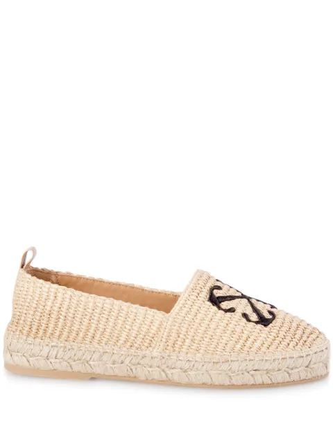 Off-White Arrow raffia espadrilles Neutrals OWIB018S24MAT0016110