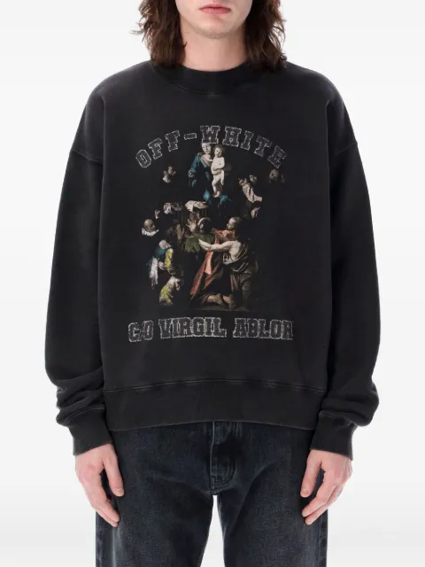 Off-White Mary Skate sweater Black OMBA054S24FLE0071001