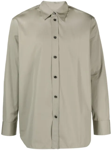 Jil Sander long-sleeve cotton shirt Green J23DL0001J45001