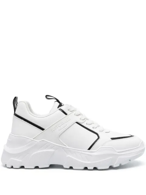 Just Cavalli logo-embossed chunky sneakers White 76QA3SL9ZP400