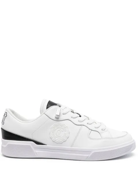 Just Cavalli logo-patch leather sneakers White 76QA3SB5ZP279