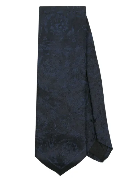 Versace jacquard silk tie Blue 10073101A09999