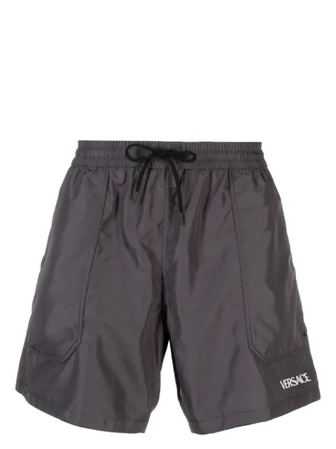 Versace reversible Barocco-print swim shorts Grey 10078431A09585