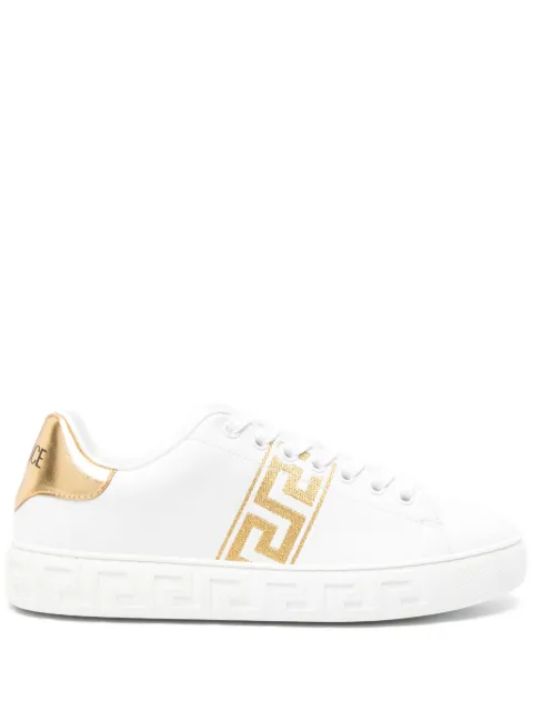 Versace Greca-embroidered sneakers White 10135681A10078