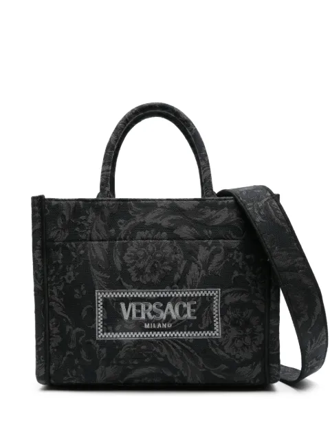 Versace small Barocco Athena tote bag Grey 10115641A09741