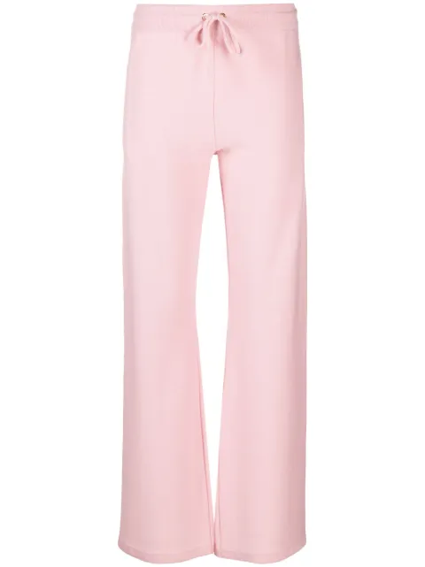 Versace flared towel trousers Pink 10134301A10005