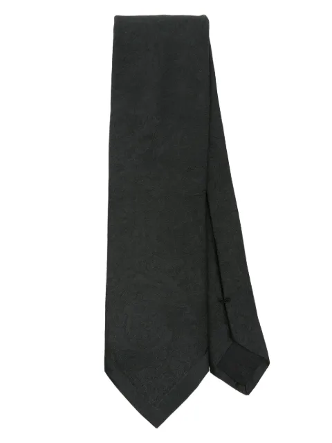 Versace jacquard silk tie Black 10073101A09999