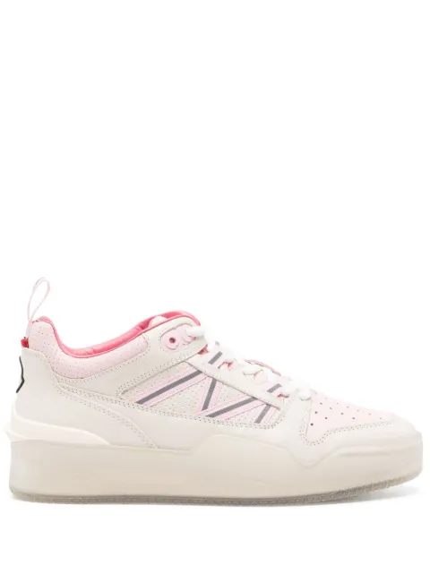 Moncler Pivot panelled leather sneakers Pink I209B4M00020M3714