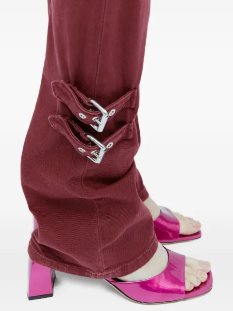 BY FAR metallic-finish sandals Pink 23FWROMYMFCH5