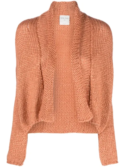 Forte Forte open-front cropped cardigan Orange 12149MYKNIT