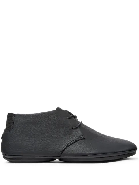 Camper Nina asymmetric-toe leather boots Black K400221036