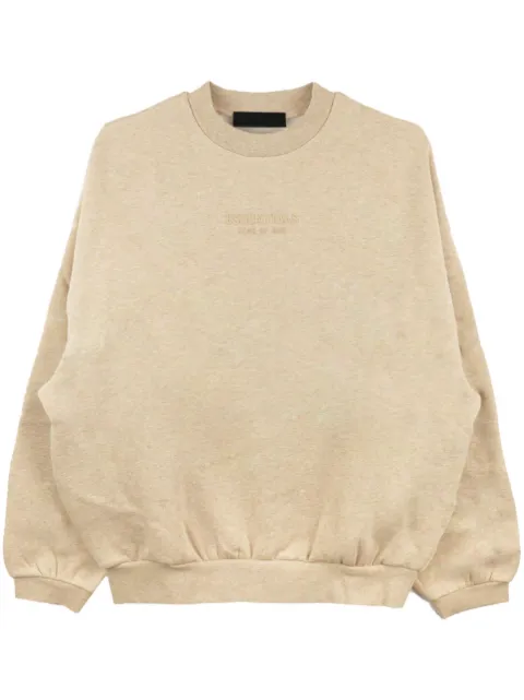 FEAR OF GOD ESSENTIALS logo-embroidered crew-neck sweatshirt Neutrals 192BT232043F
