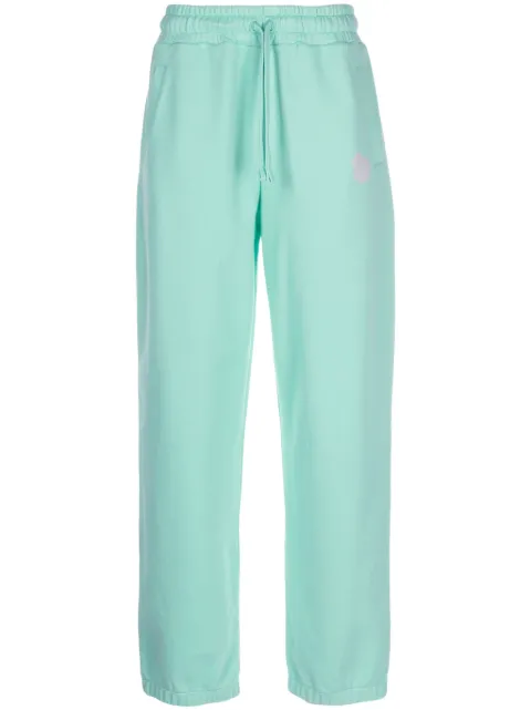 OBJECTS IV LIFE logo-print cotton track pants Green OBJ00211322