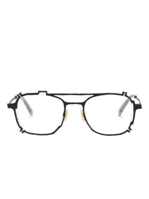 MASAHIROMARUYAMA MM-0080 No.1 asymmetric-frame glasses Black MM0080