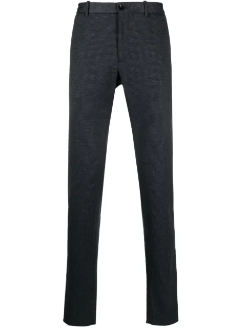 Incotex houndstooth-pattern tailored trousers Blue 1TS08440920