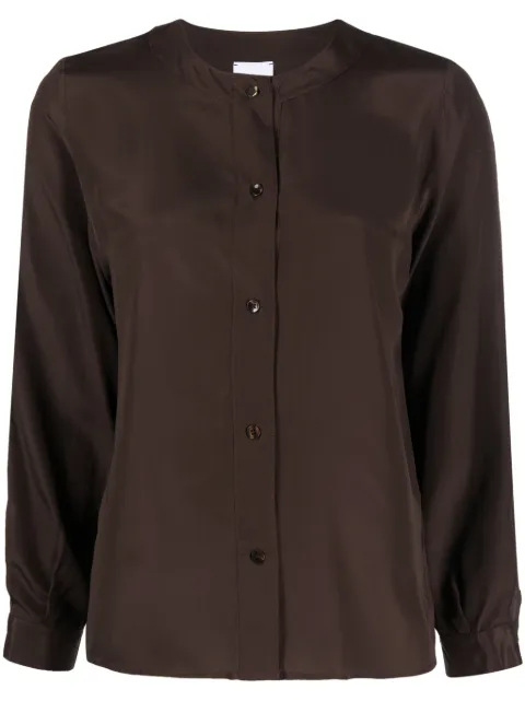 Merci button-up long-sleeve shirt Brown C368