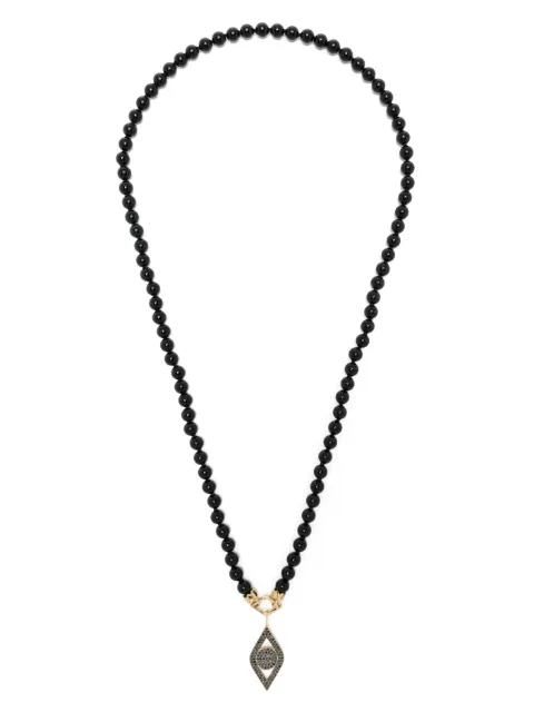 Sydney Evan Evil Eye beaded necklace Black CN2246