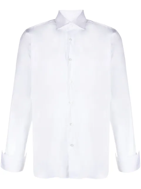 Barba long-sleeve buttoned shirt White I1U13P03PZ2700U
