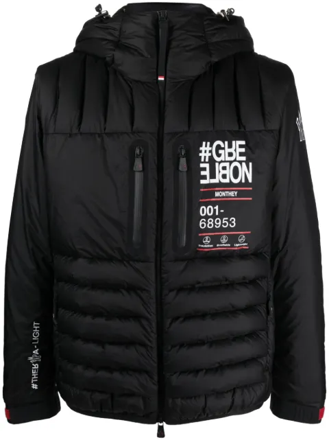 Moncler Grenoble Monthey zip-up padded jacket Black I20971A0005768953