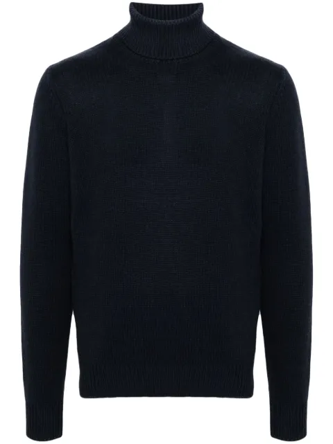 Dell'oglio roll-neck knit jumper Blue DV1MLWSC5RV