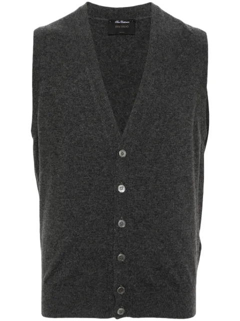 Dell'oglio V-neck cashmere vest Grey CB1SMCA12R
