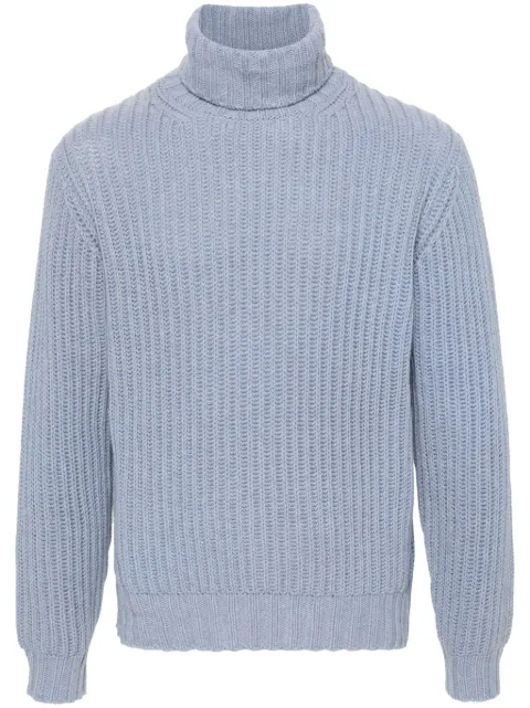 Dell'oglio roll-neck cashmere jumper Blue DV3MLEC5I