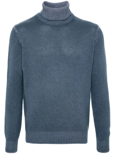 Dell'oglio roll-neck wool blend jumper Blue DV1MLWSC5RV