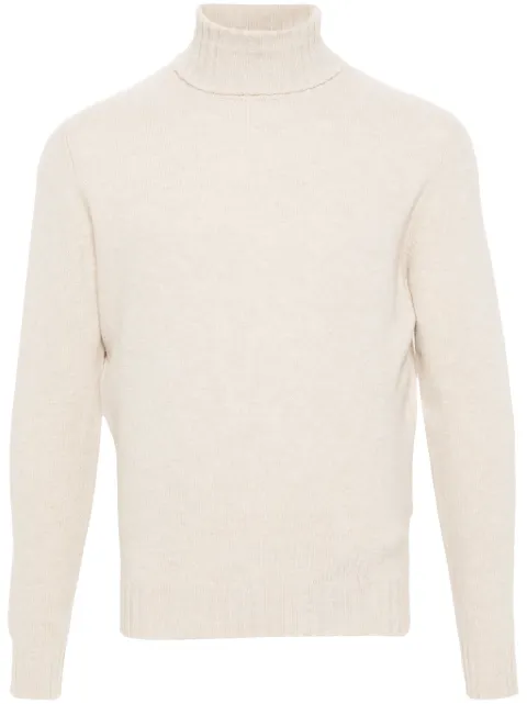 Dell'oglio roll-neck rib-trim jumper Neutrals DV3MLWC7R