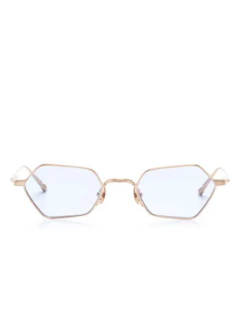Matsuda geometric-frame titanium sunglasses Gold M3138