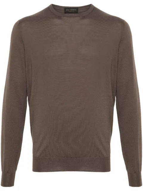 Dell'oglio crew-neck rib-trim jumper Brown GC1MLLSC18R
