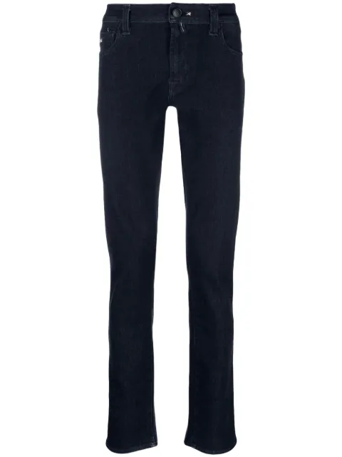 Sartoria Tramarossa Leonardo mid-rise straight-leg jeans Blue LEONARDOZIPSTRETCH